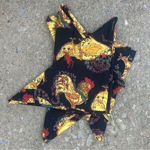 April Cornell Rooster Napkin Set of 3 100% Cotton French Country Farmhouse